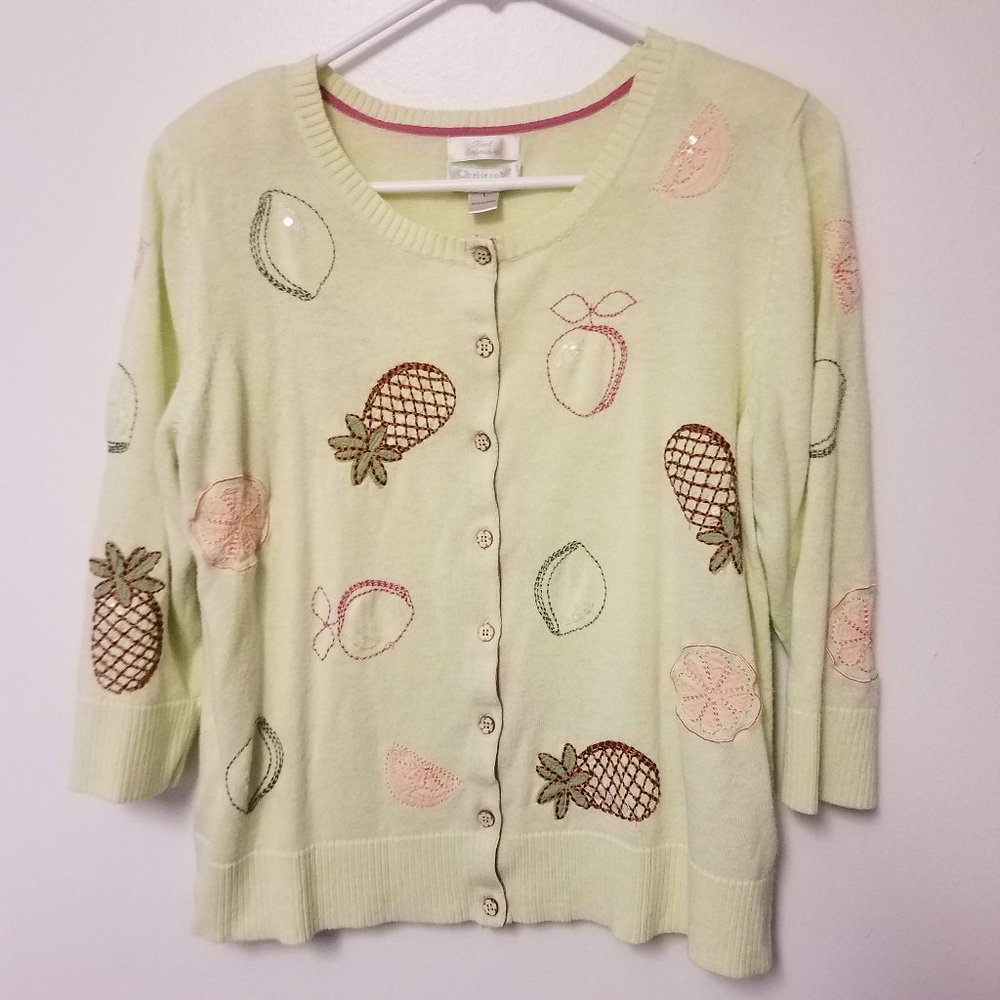 Christopher & Banks Cardigan Women size Large